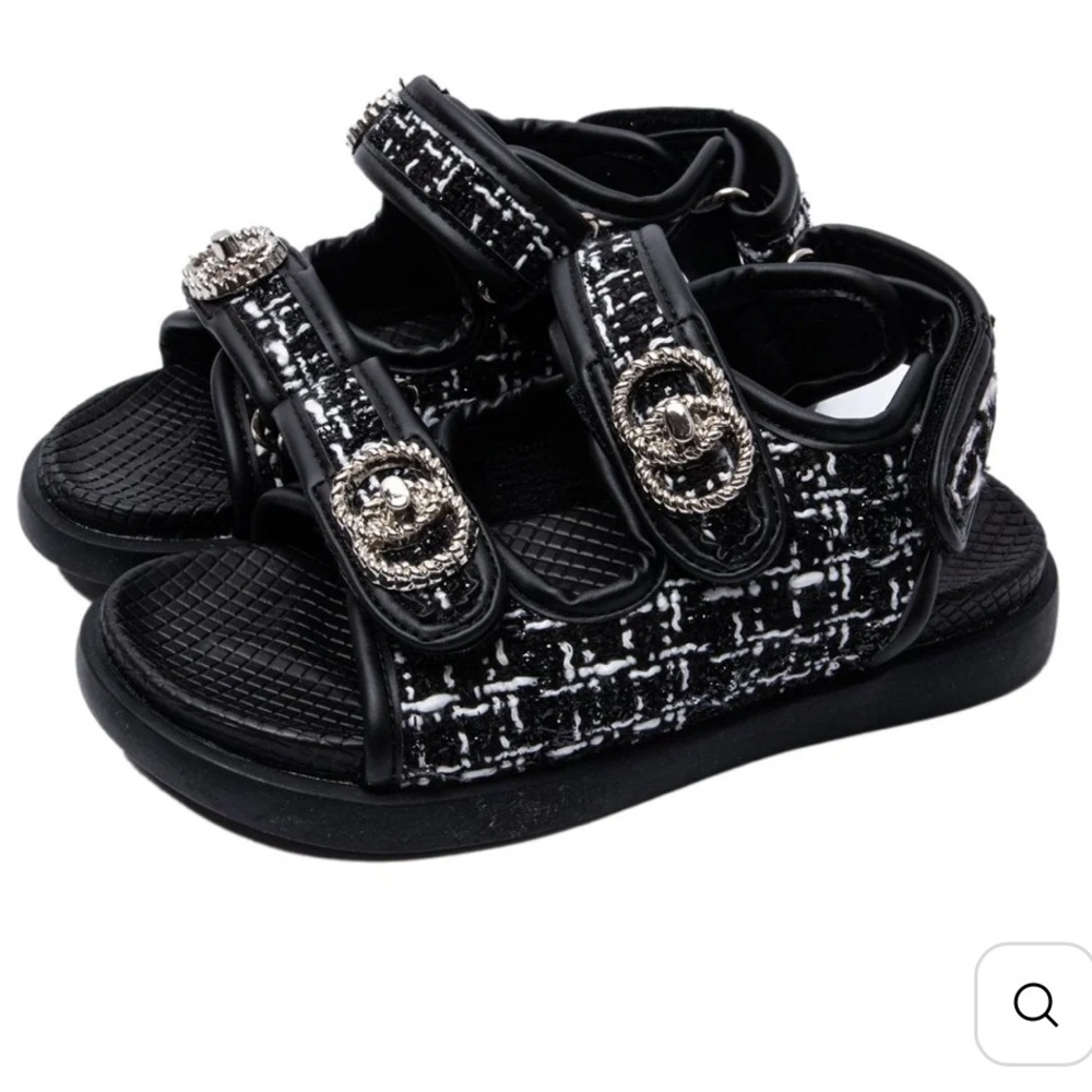 Boutique inspired dad sandals girls size 10